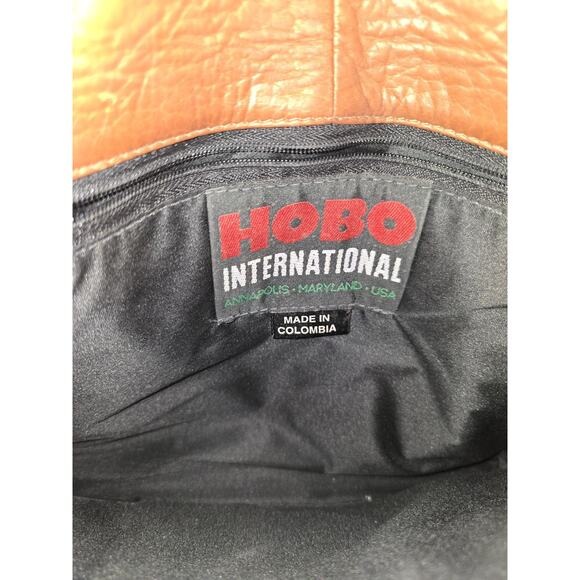 Vintage Hobo International Genuine Leather Shoulder Bag Original Friar Brown - Picture 9 of 10